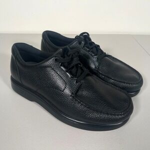 SAS Time Out Mens Black Leather Walking Shoes 11 WW Extra Wide Made‎ USA Lace Up